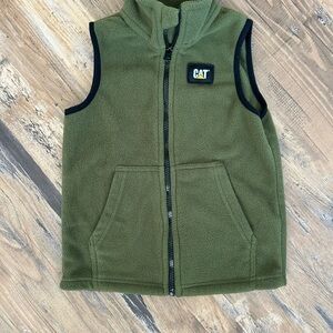 Caterpillar Kids Olive Green Vest